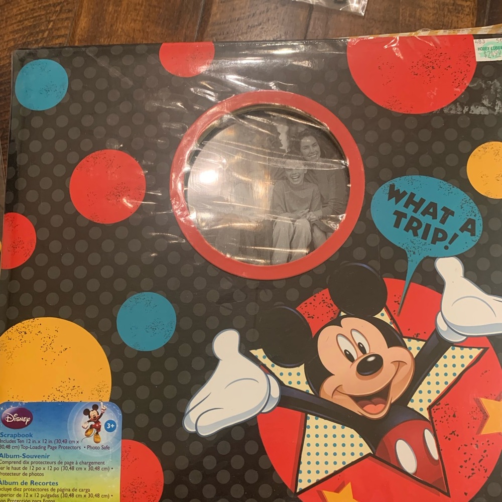 ⬇️Disney Trip Scrapbook Album plus assorted accessories.  12x12 in. Album